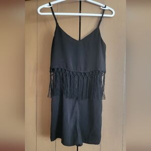 Fringe romper from Dynamite